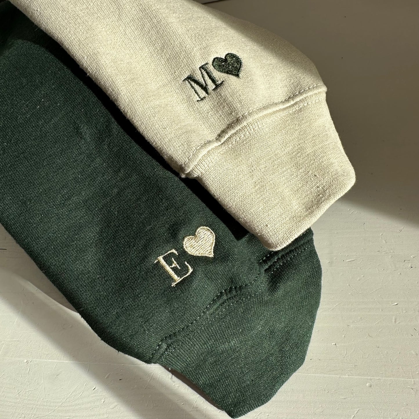 Hoodie set with date and initial